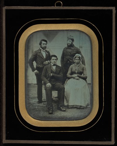 Portrait de groupe de quatre serviteurs de Jean-Gabriel Eynard - Jean Gabriel Eynard